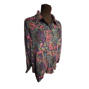 XL 100% Cotton Multi-Color Top